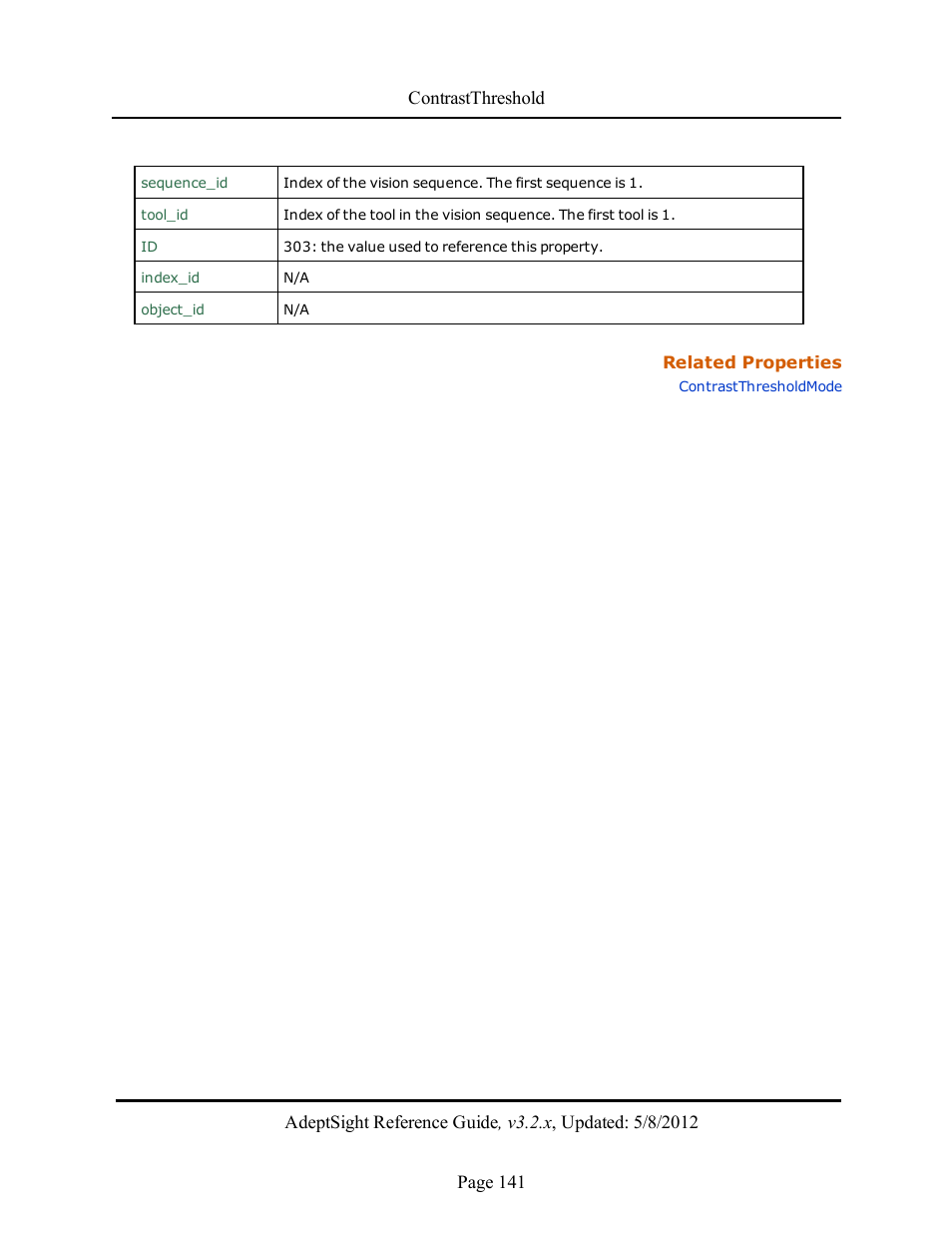 Adept AdeptSight Reference Guide User Manual | Page 141 / 579