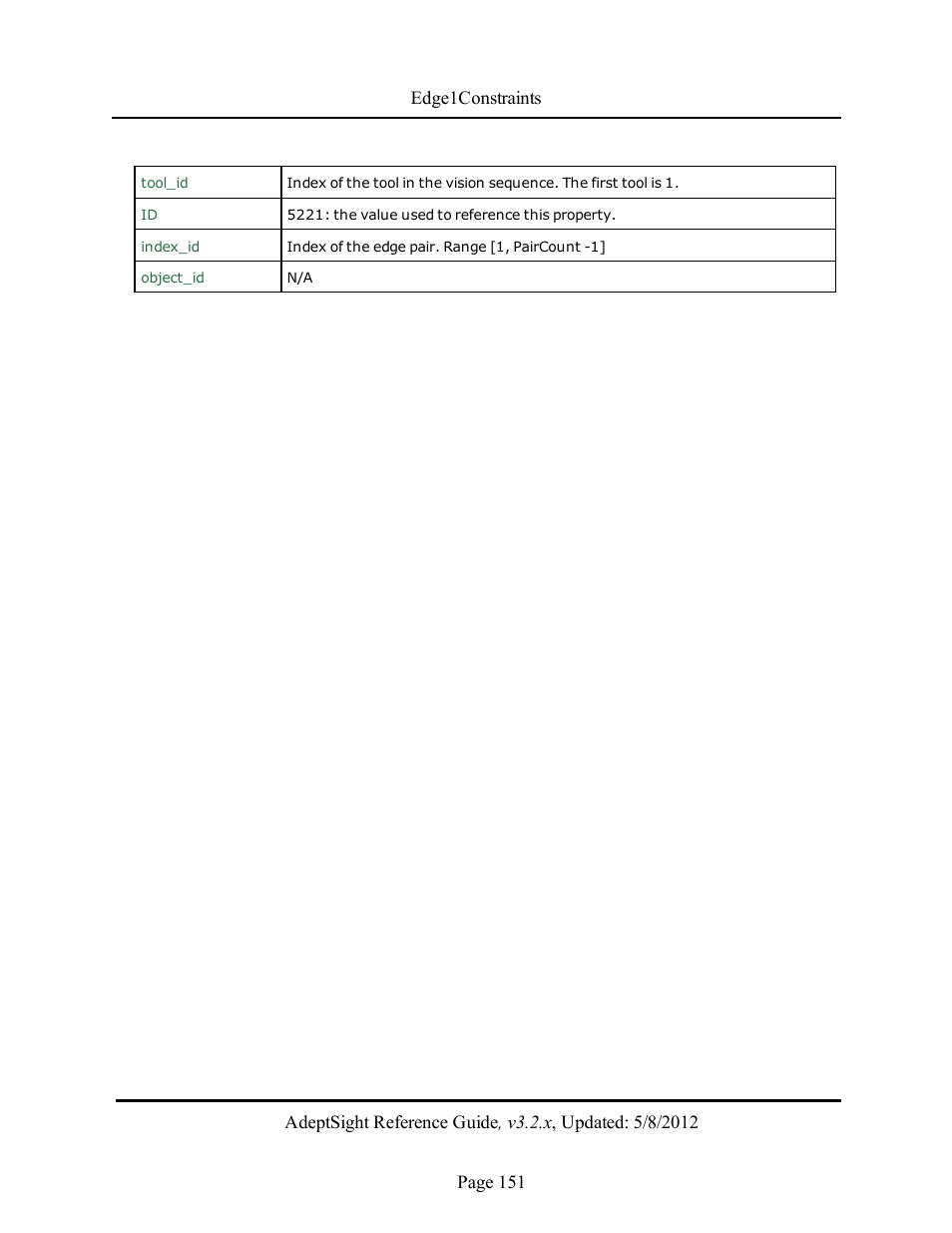 Adept AdeptSight Reference Guide User Manual | Page 151 / 579