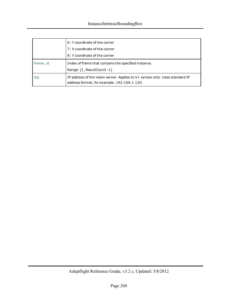 Adept AdeptSight Reference Guide User Manual | Page 268 / 579