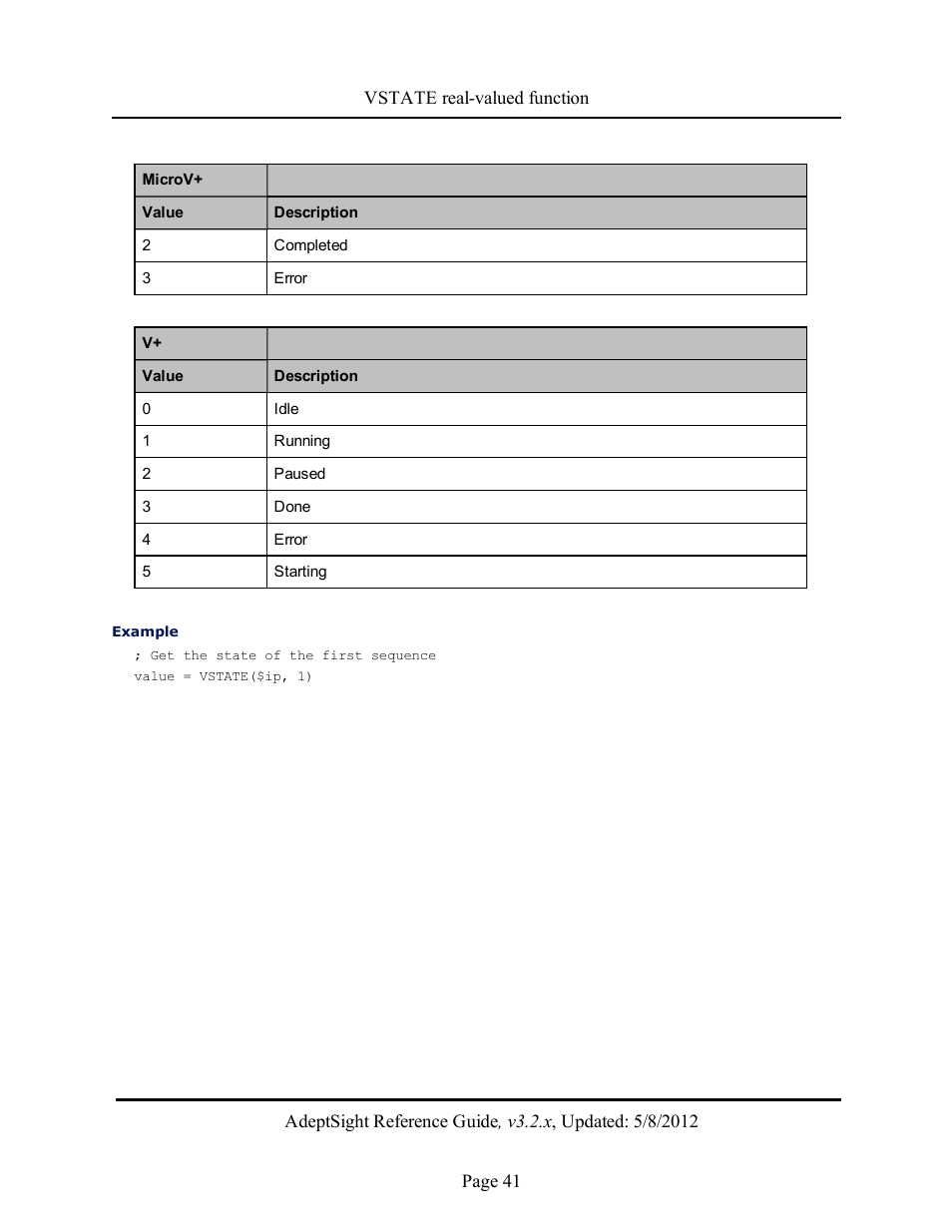 Adept AdeptSight Reference Guide User Manual | Page 41 / 579