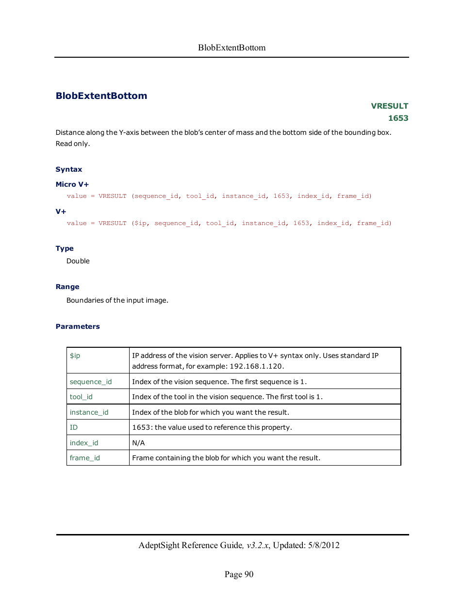 Blobextentbottom | Adept AdeptSight Reference Guide User Manual | Page 90 / 579