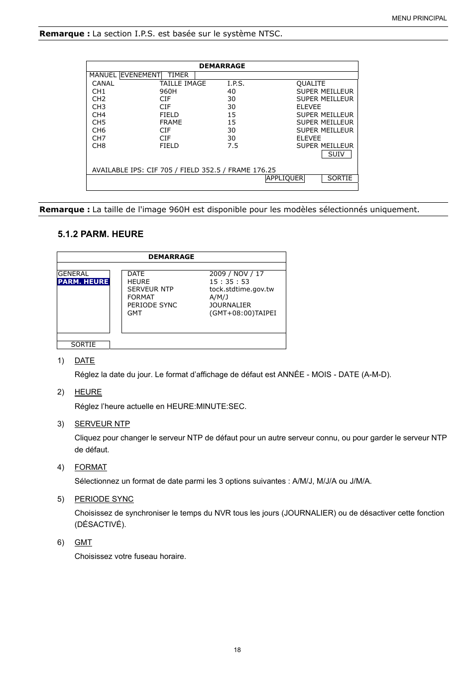 2 parm. heure | AGI Security SYS-16A901 User Manual User Manual | Page 106 / 459