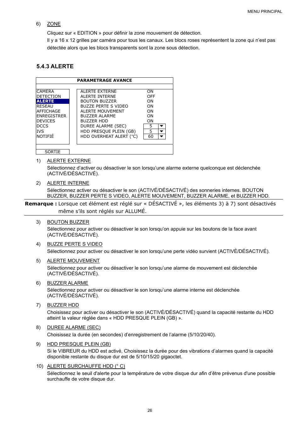 3 alerte | AGI Security SYS-16A901 User Manual User Manual | Page 114 / 459