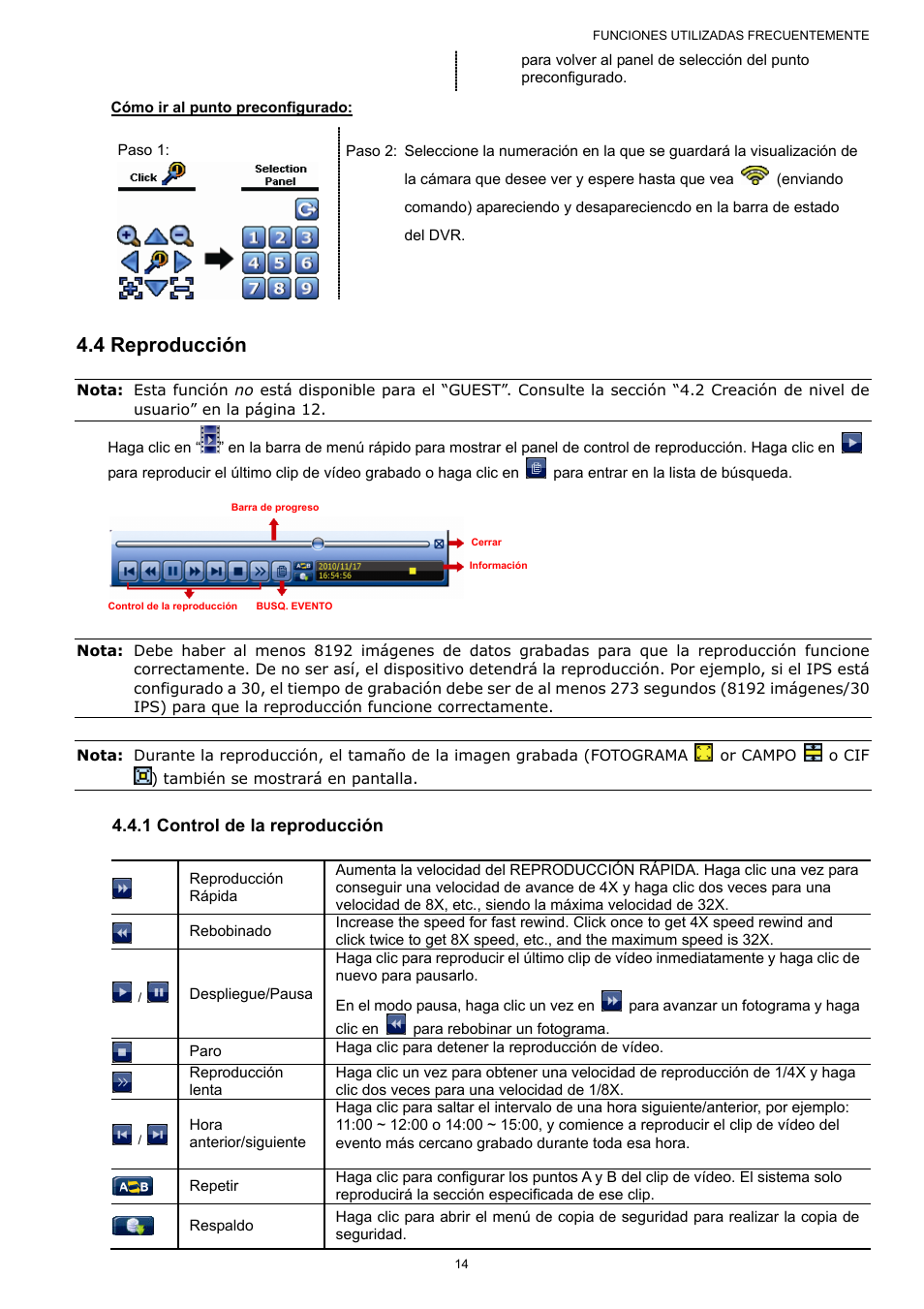 4 reproducción | AGI Security SYS-16A901 User Manual User Manual | Page 177 / 459