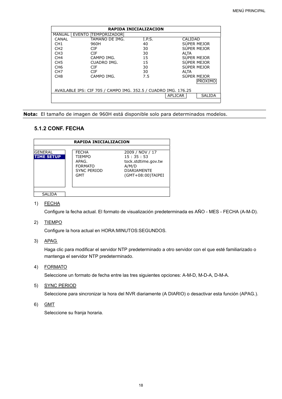 2 conf. fecha | AGI Security SYS-16A901 User Manual User Manual | Page 181 / 459