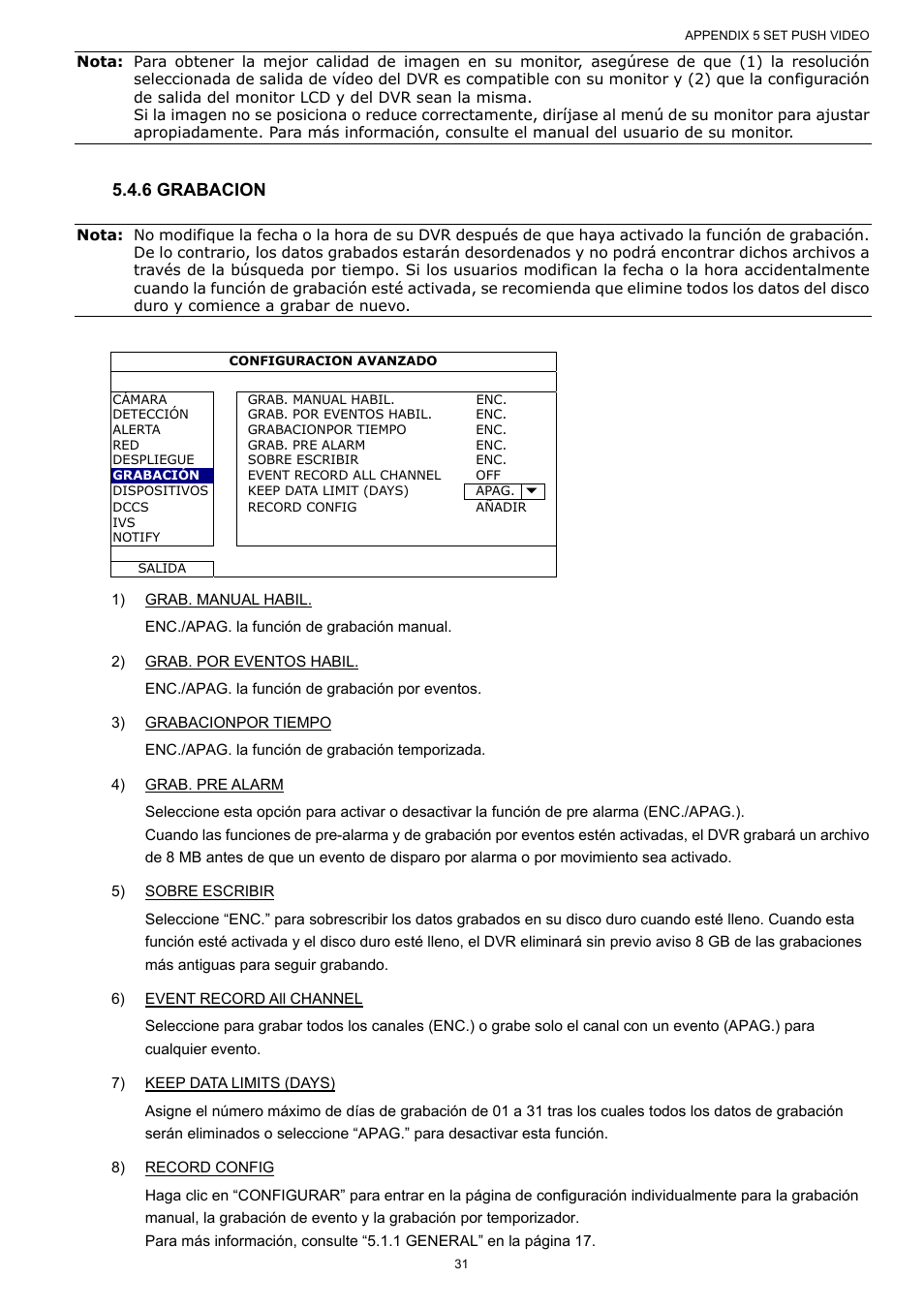 6 grabacion | AGI Security SYS-16A901 User Manual User Manual | Page 194 / 459