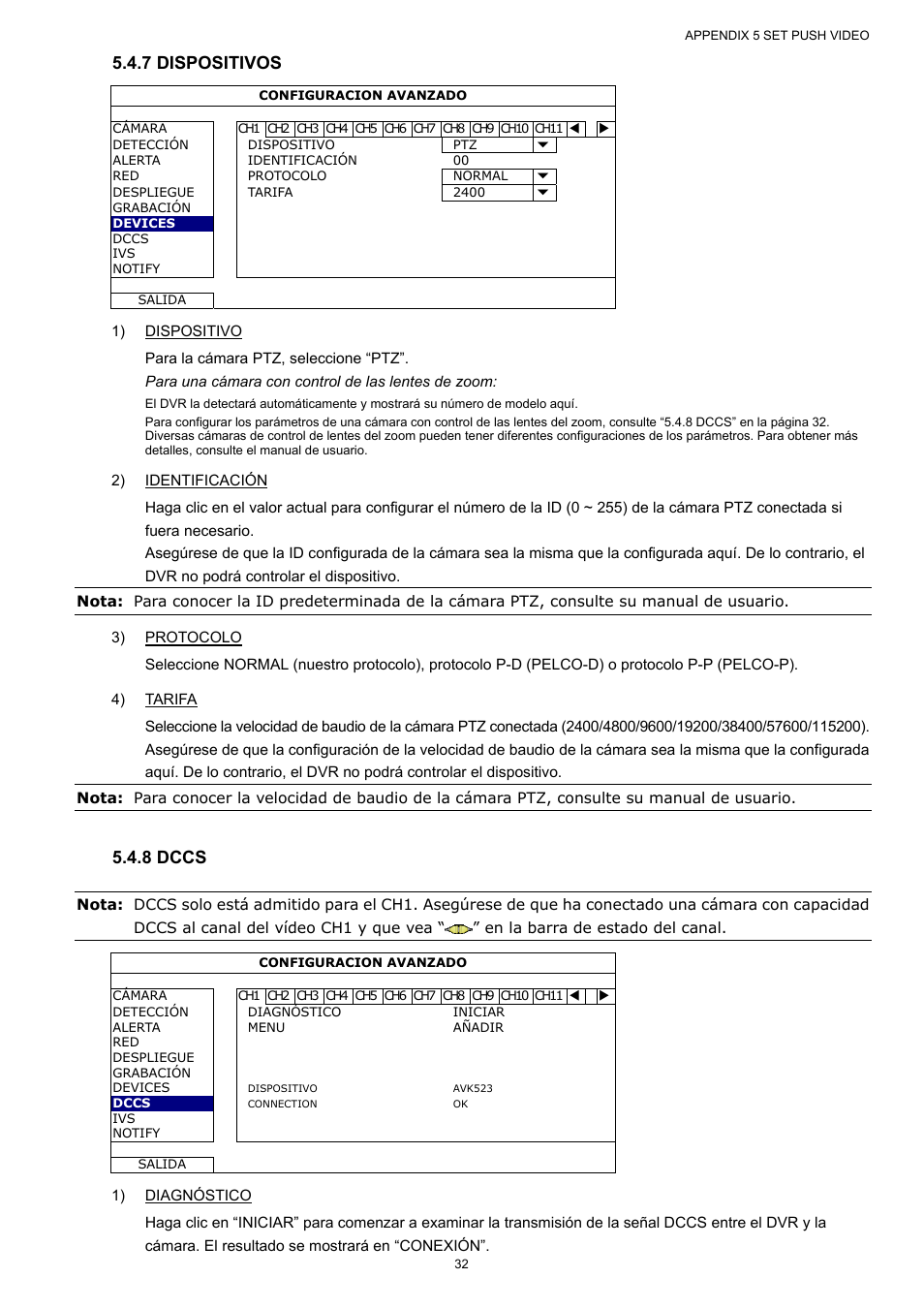 7 dispositivos, 8 dccs | AGI Security SYS-16A901 User Manual User Manual | Page 195 / 459