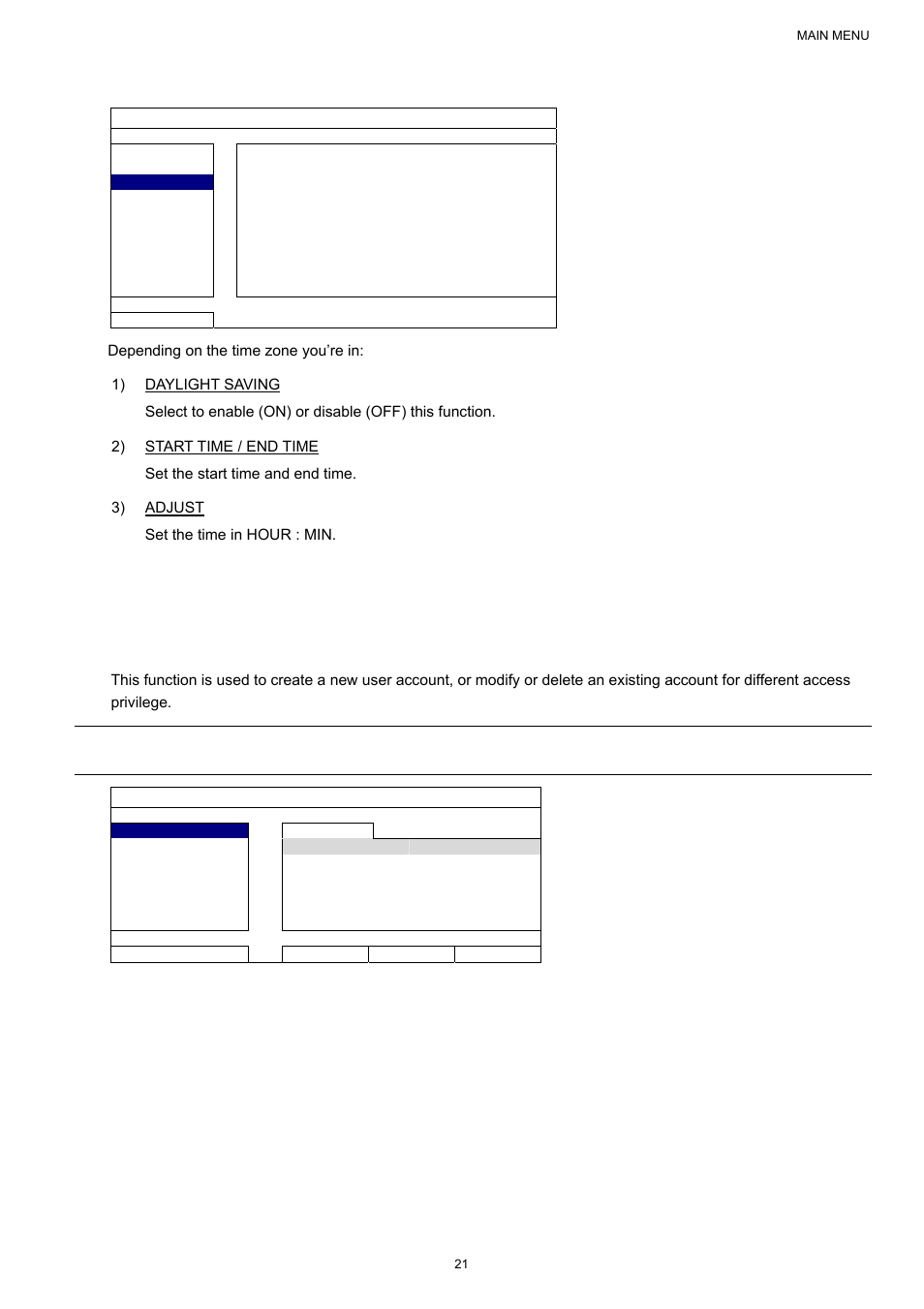 3 daylight, 2 system, 1 account | AGI Security SYS-16A901 User Manual User Manual | Page 27 / 459