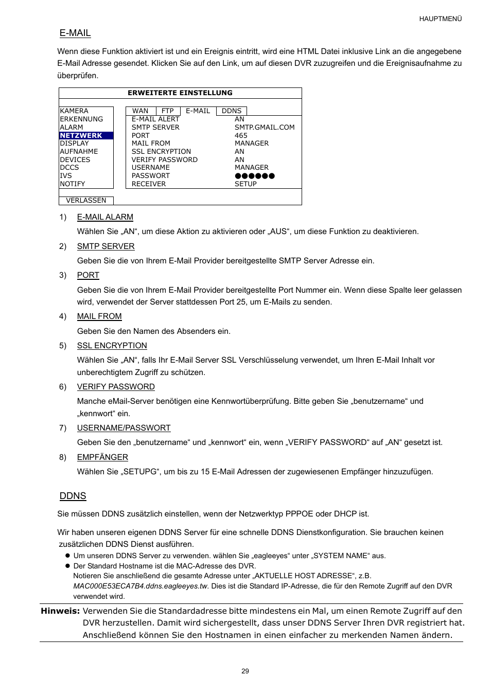 E-mail, Ddns | AGI Security SYS-16A901 User Manual User Manual | Page 342 / 459