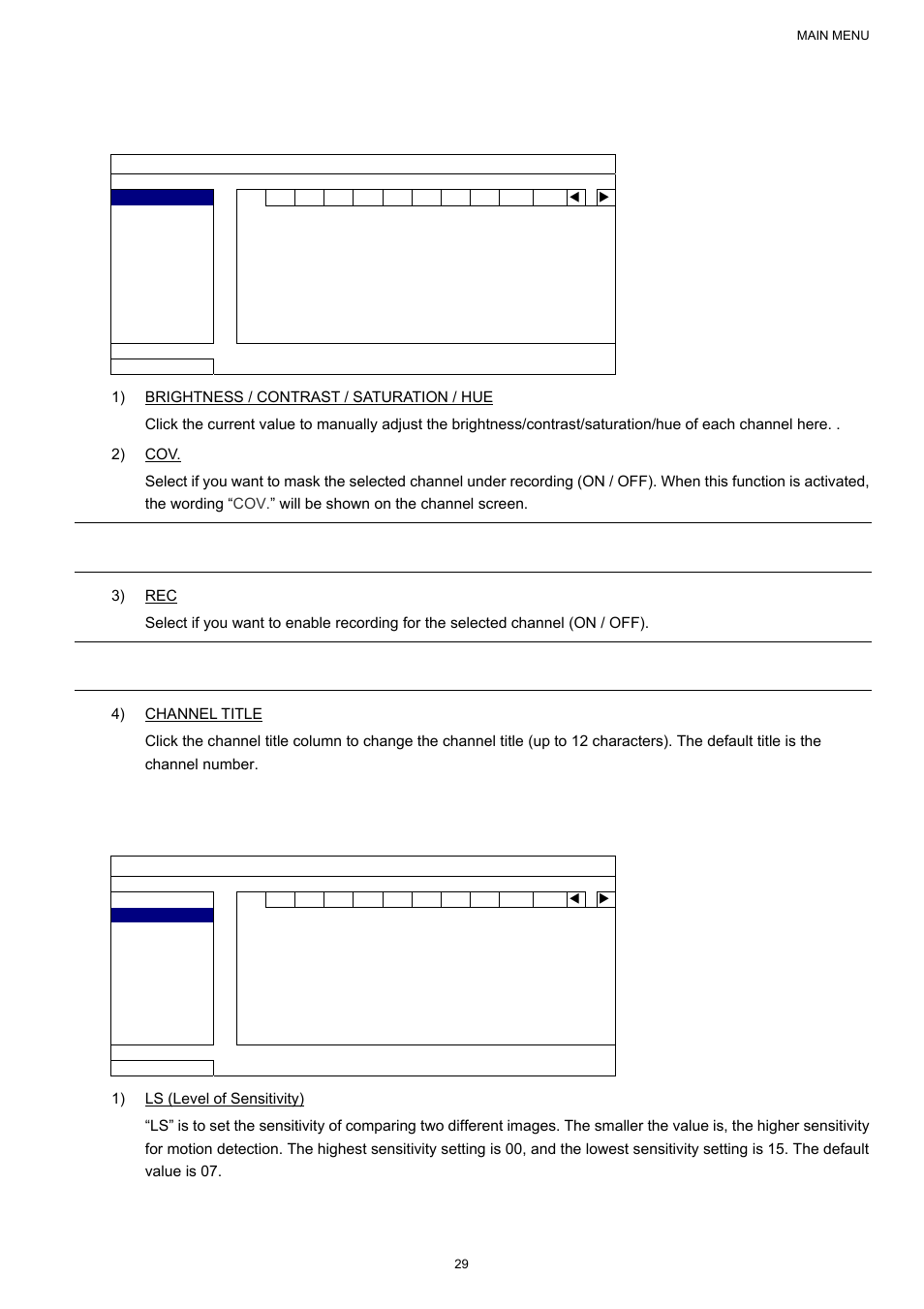 4 advanced config, 1 camera, 2 detection | AGI Security SYS-16A901 User Manual User Manual | Page 35 / 459