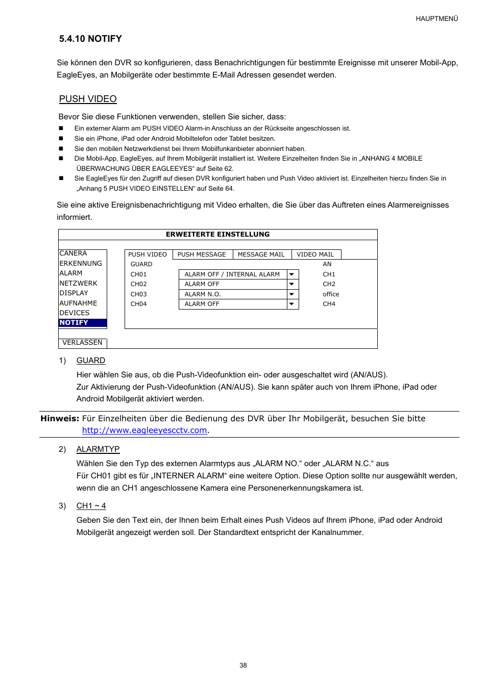 10 notify, Push video | AGI Security SYS-16A901 User Manual User Manual | Page 351 / 459