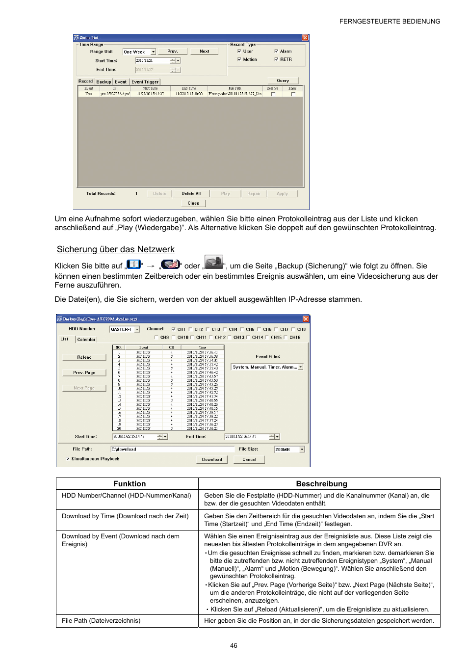 Sicherung über das netzwerk | AGI Security SYS-16A901 User Manual User Manual | Page 359 / 459