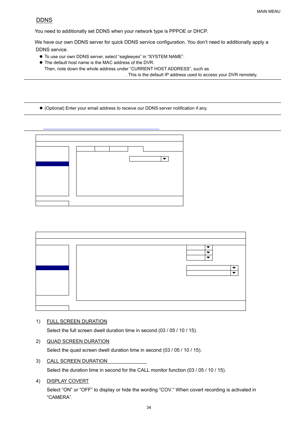 Ddns, 5 display | AGI Security SYS-16A901 User Manual User Manual | Page 40 / 459