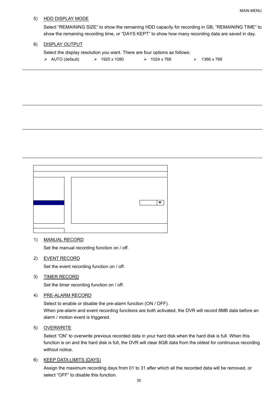 6 record | AGI Security SYS-16A901 User Manual User Manual | Page 41 / 459