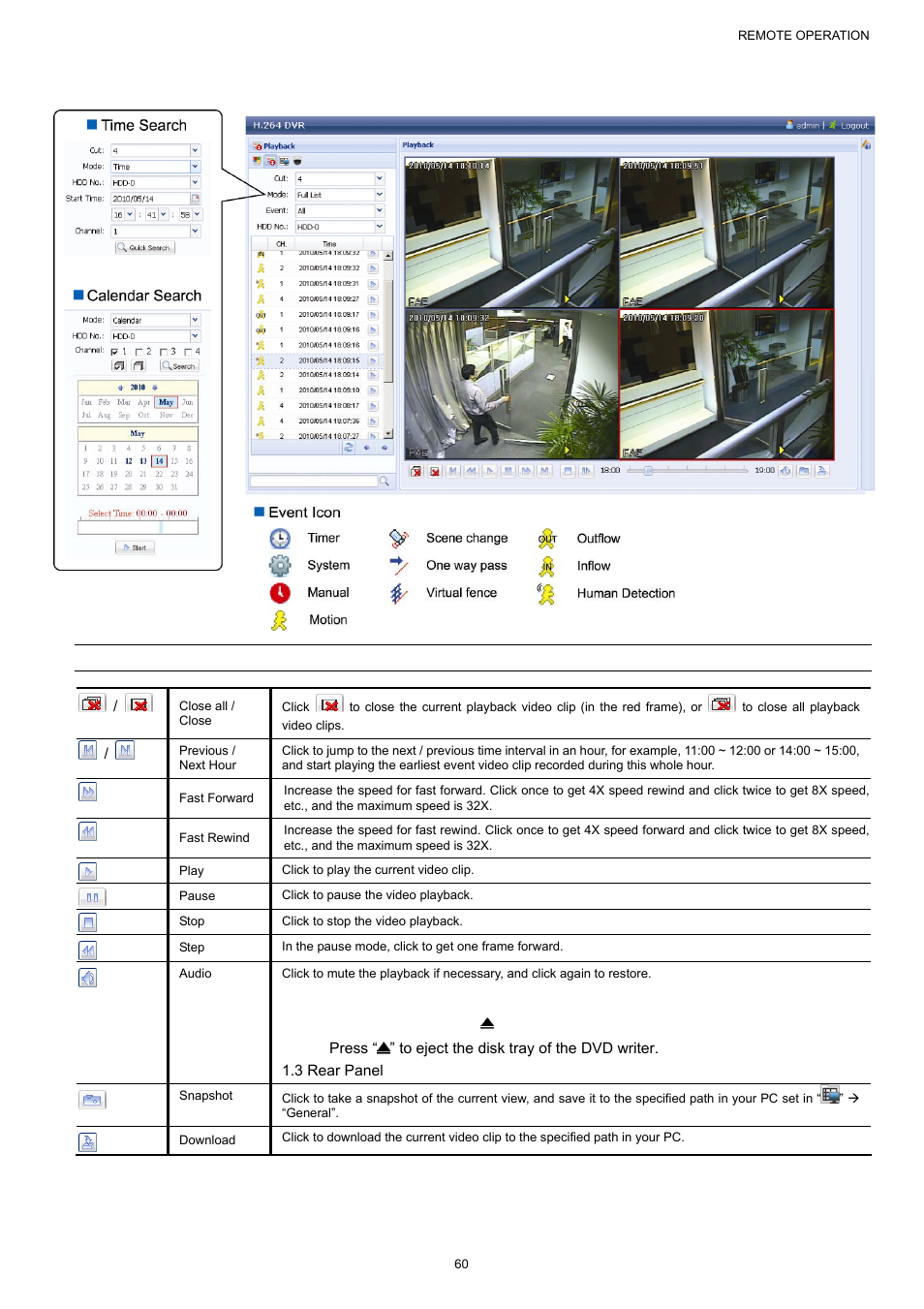 1 event playback & download, 1 event playback & download” at, Age 59 | AGI Security SYS-16A901 User Manual User Manual | Page 66 / 459