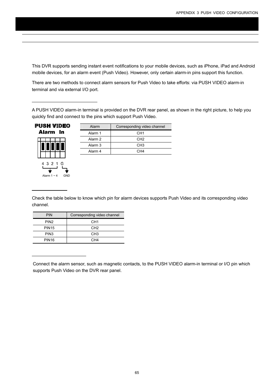 Appendix 3 push video configuration, A3.1 pin connection | AGI Security SYS-16A901 User Manual User Manual | Page 71 / 459