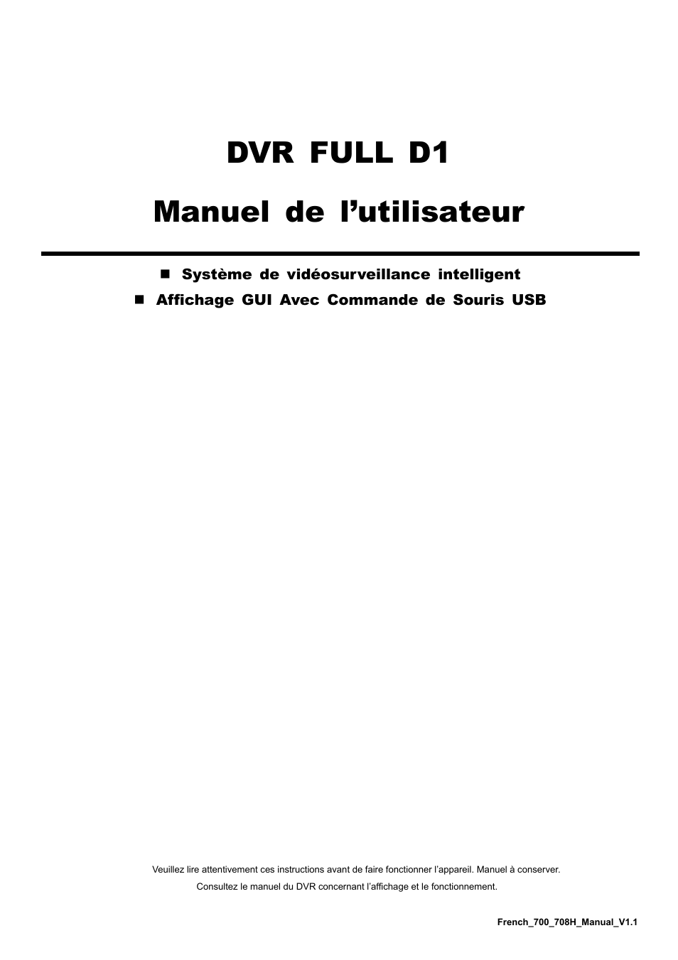 Français, Dvr full d1 manuel de l’utilisateur | AGI Security SYS-16A901 User Manual User Manual | Page 84 / 459