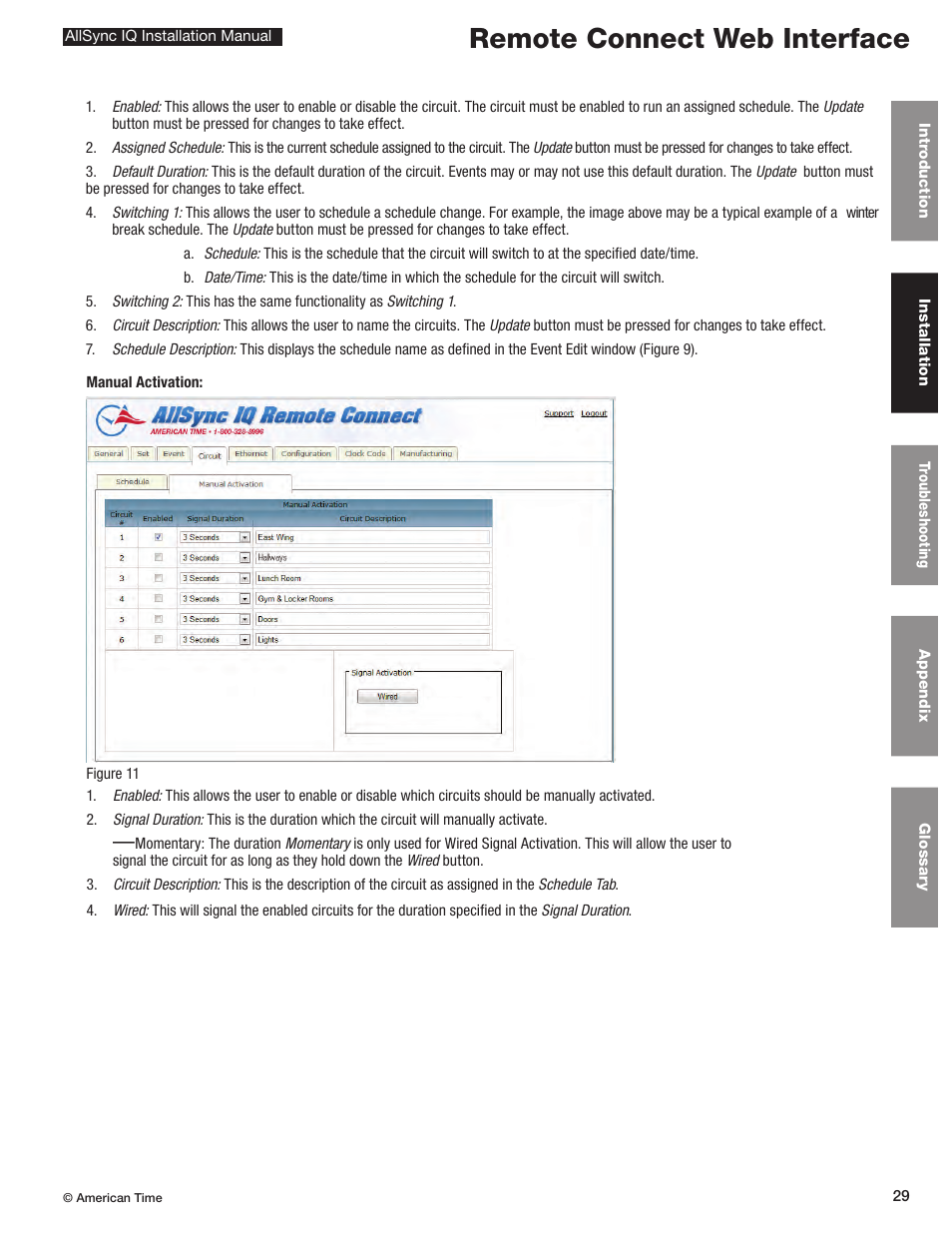 Remote connect web interface | American Time AllSync IQ User Manual | Page 29 / 57