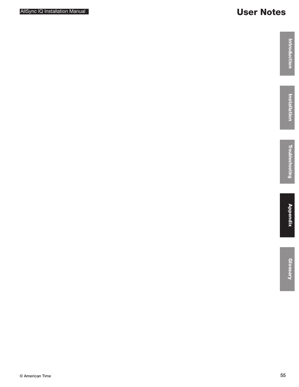 American Time AllSync IQ User Manual | Page 55 / 57