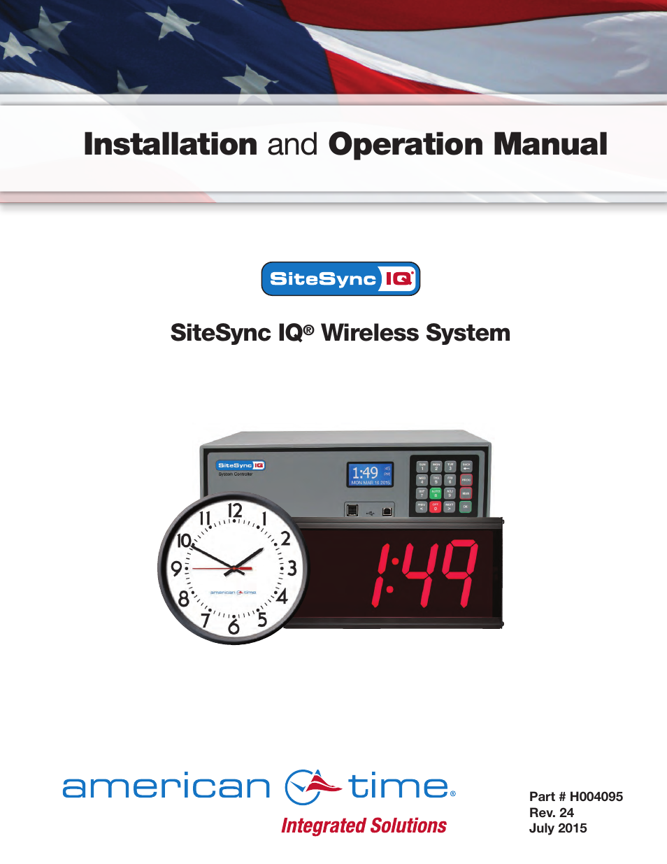 American Time SiteSync IQ User Manual | 81 pages