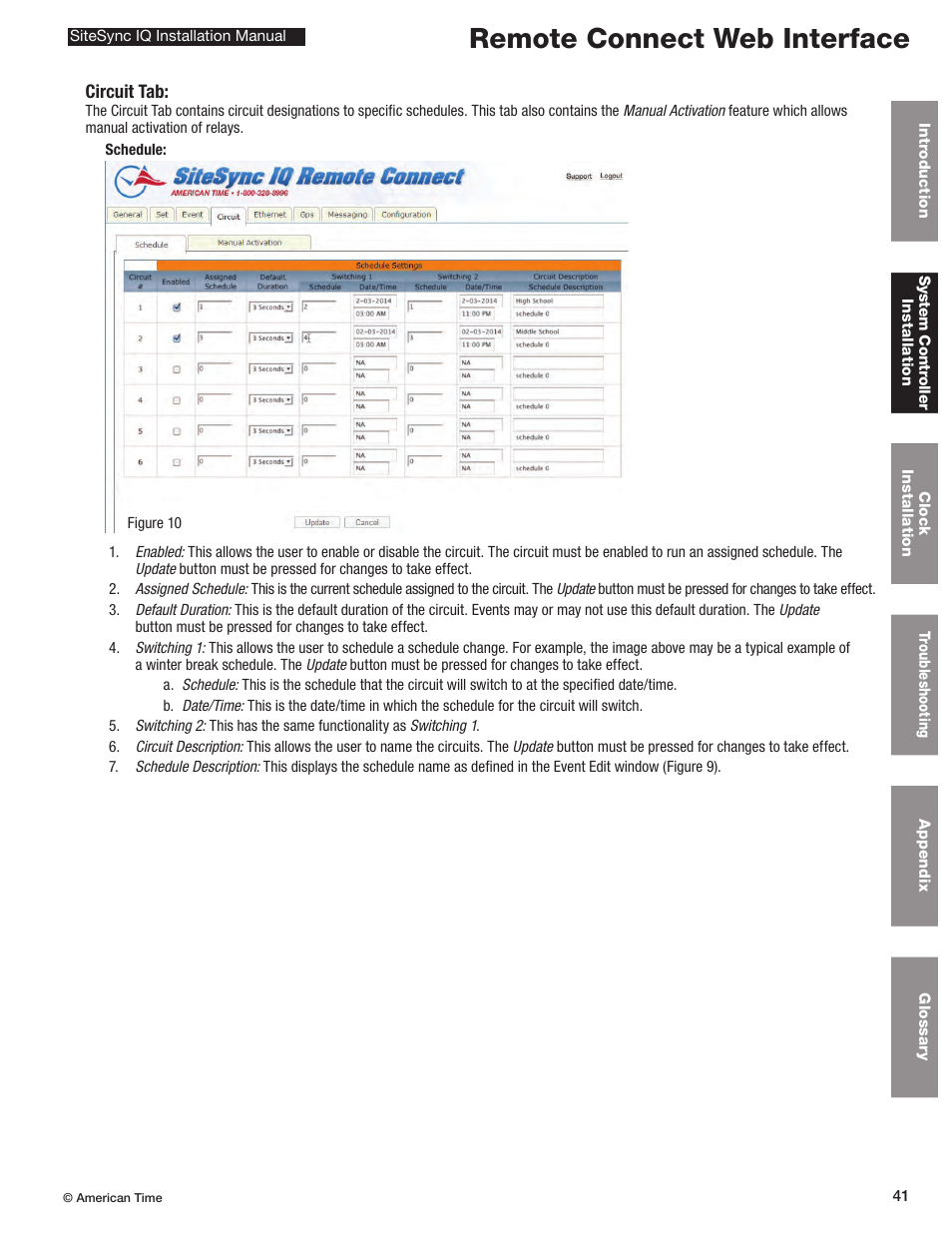 Remote connect web interface | American Time SiteSync IQ User Manual | Page 41 / 81