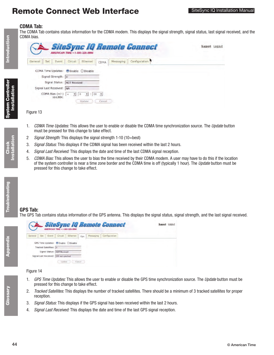 Remote connect web interface | American Time SiteSync IQ User Manual | Page 44 / 81