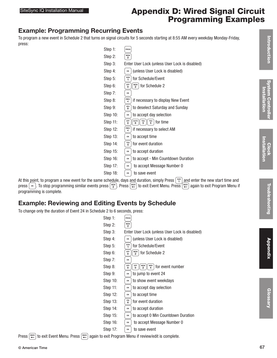 American Time SiteSync IQ User Manual | Page 67 / 81