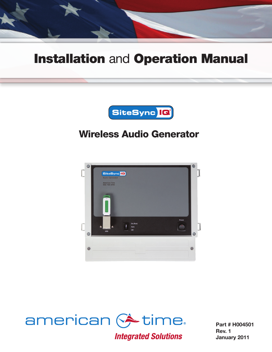 American Time Wireless Audio Generator User Manual | 12 pages