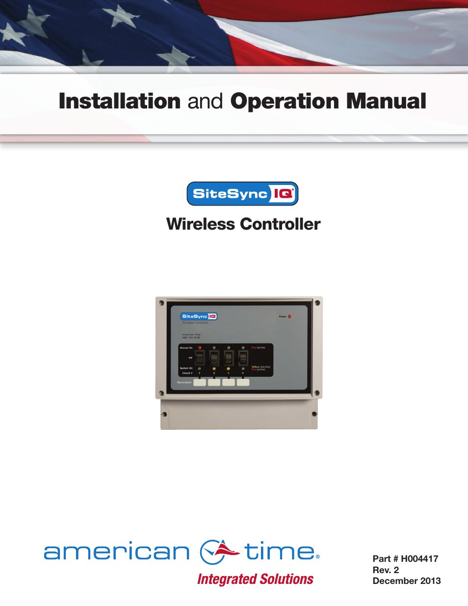 American Time Wireless Controller User Manual | 13 pages