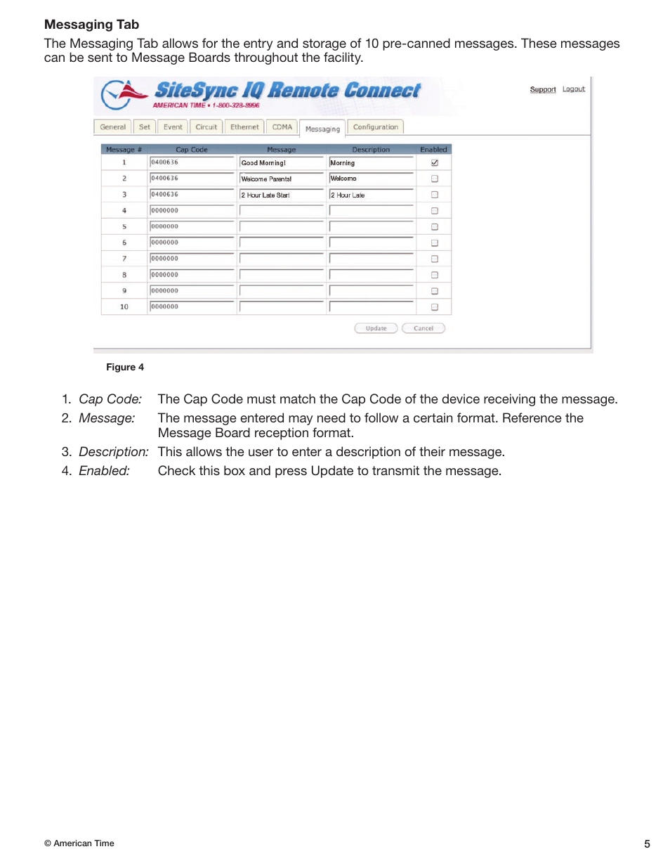 American Time Wireless Digital Message Board User Manual | Page 5 / 9