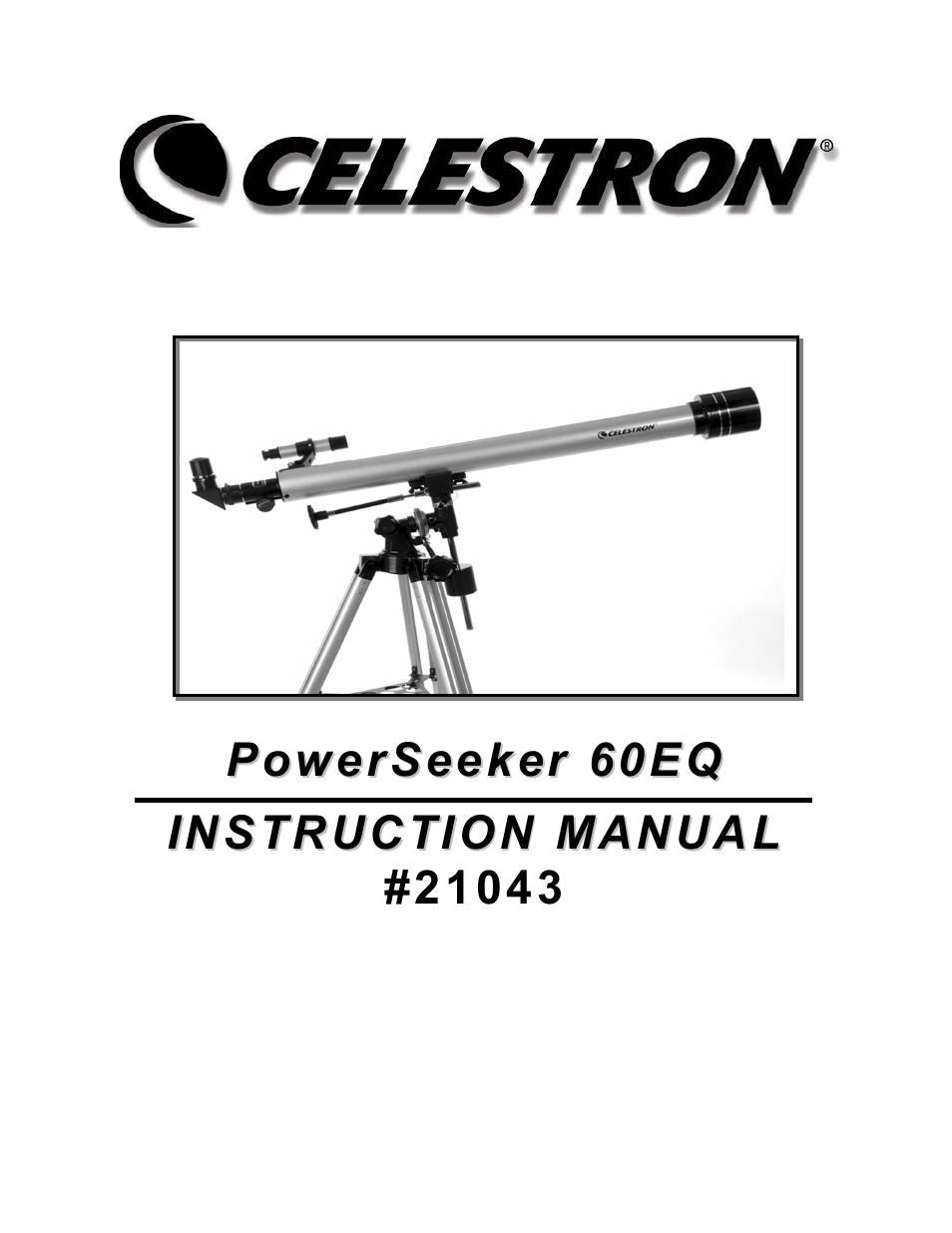 Celestron 60EQ User Manual | 9 pages