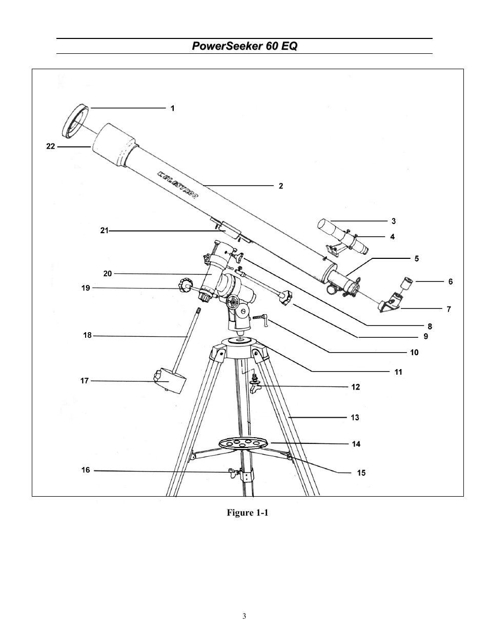 Celestron 60EQ User Manual | Page 3 / 9