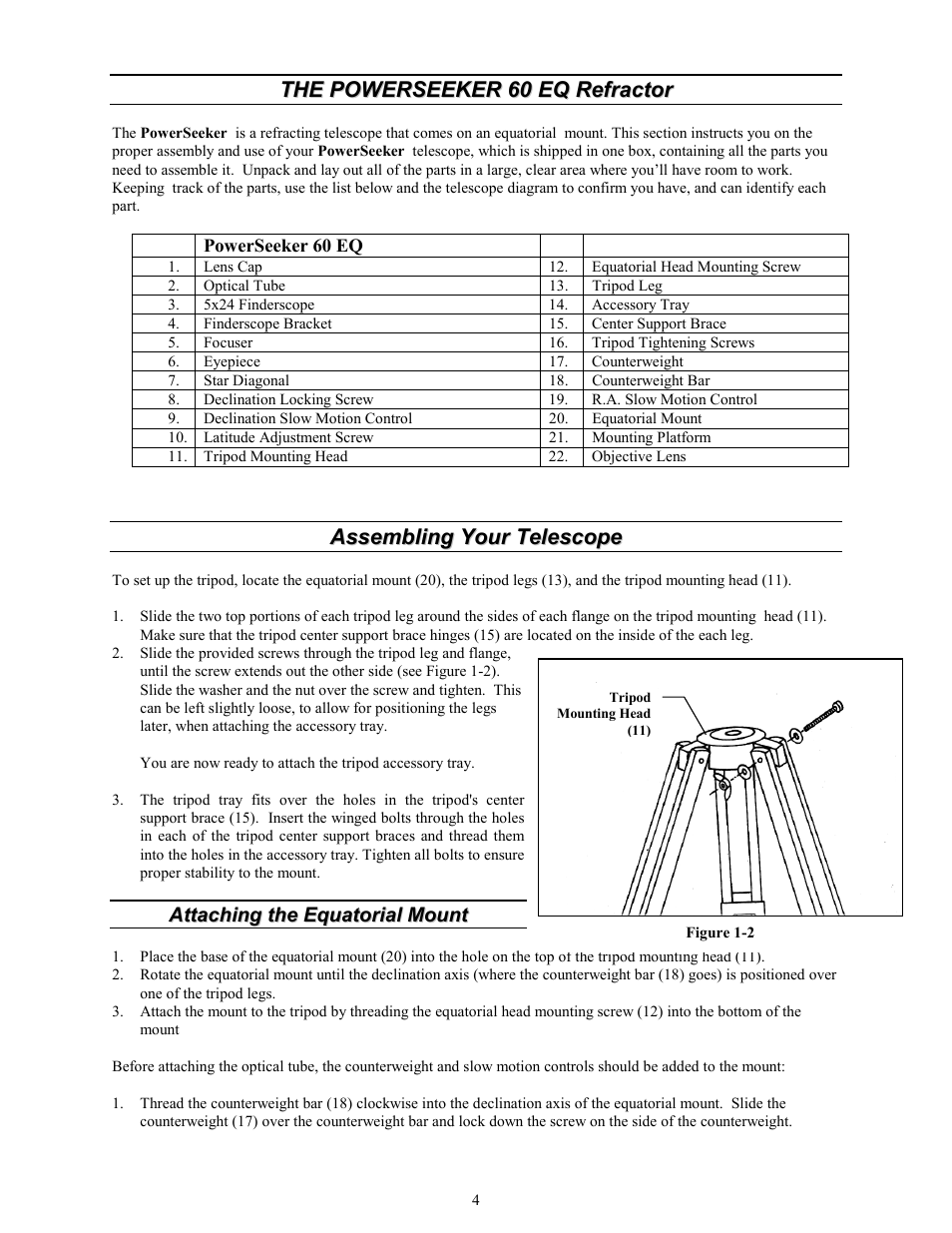 Celestron 60EQ User Manual | Page 4 / 9