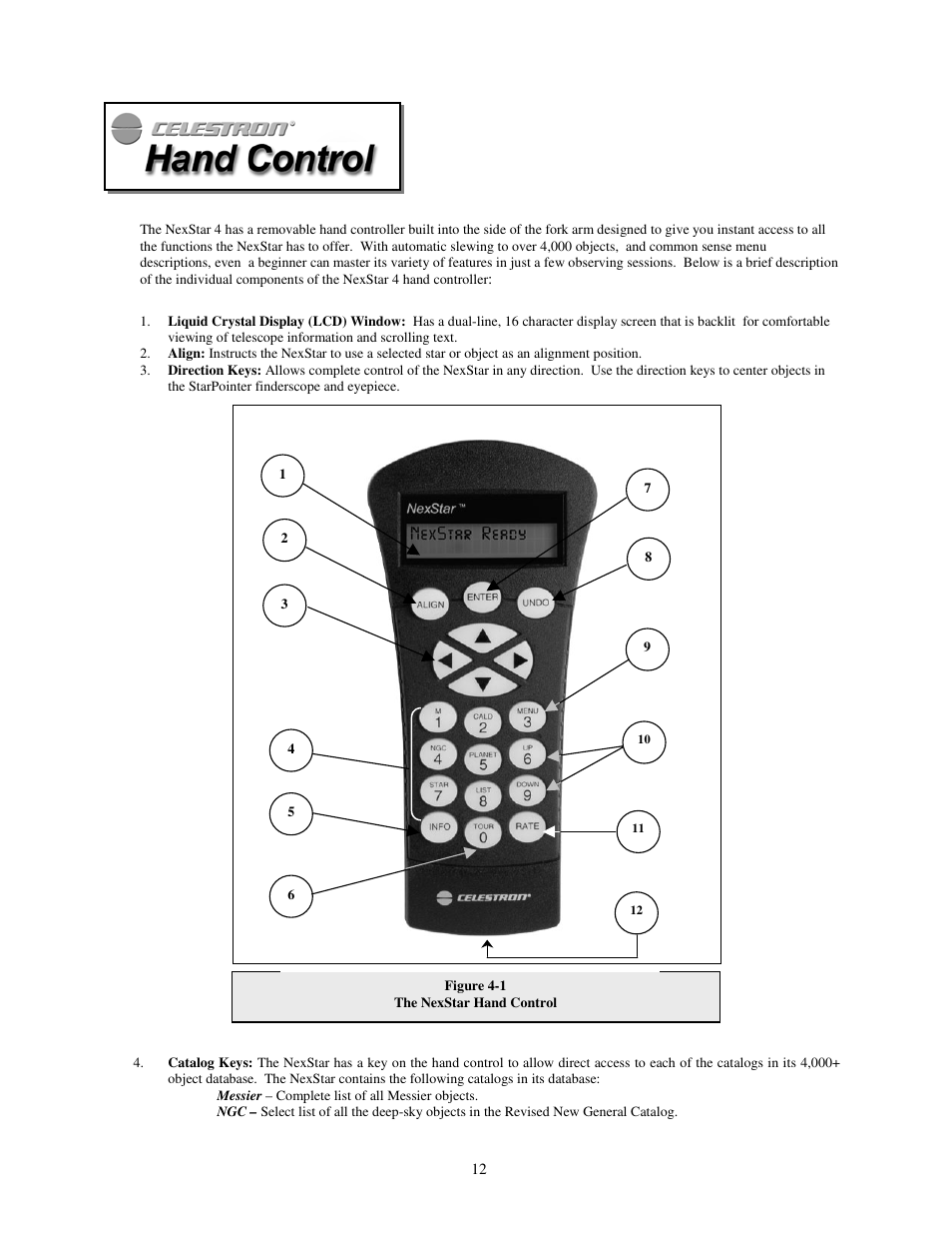 Celestron NEXSTAR 4 User Manual | Page 12 / 50