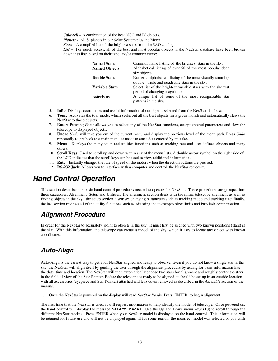 Celestron NEXSTAR 4 User Manual | Page 13 / 50