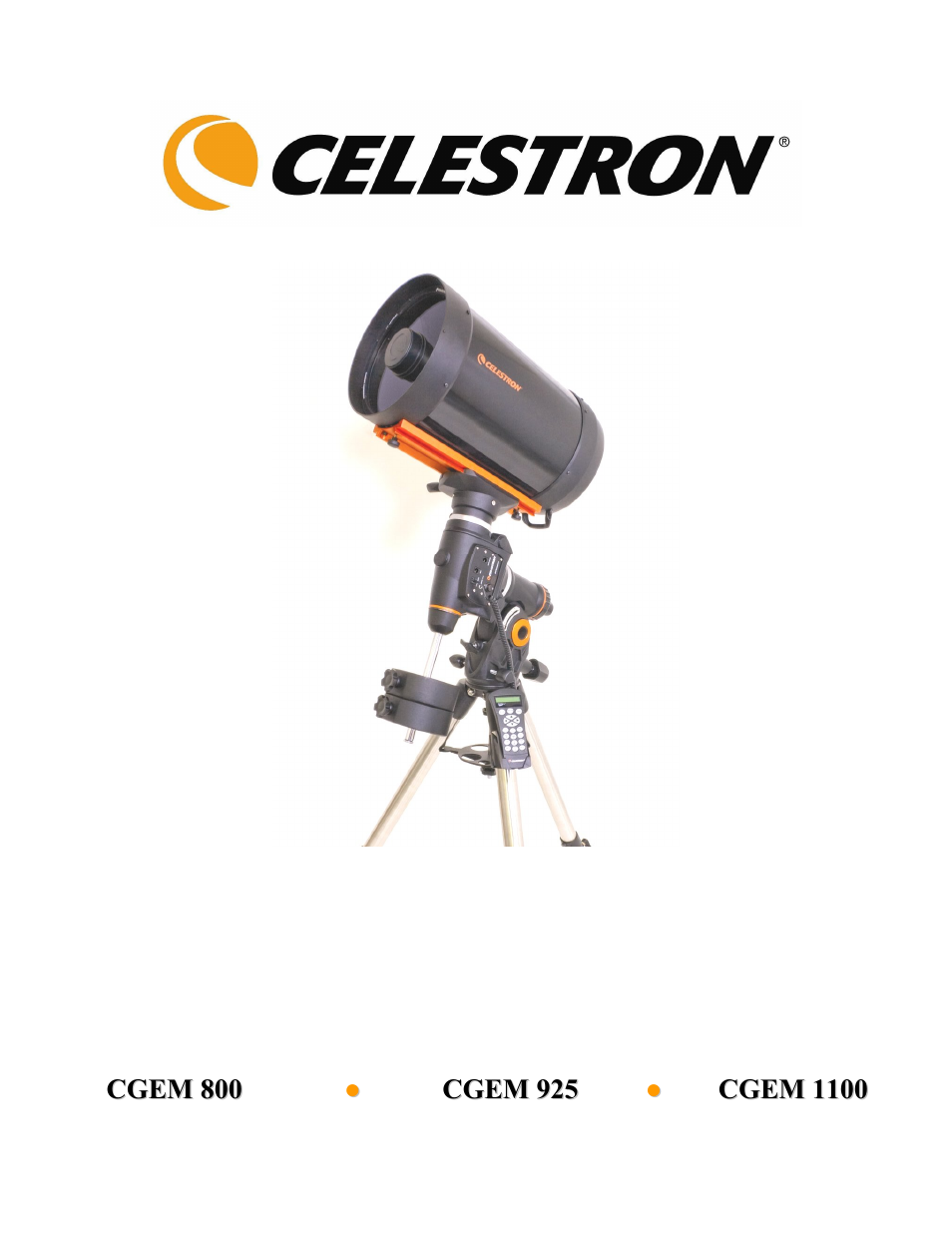 Celestron CGEM 1100 User Manual | 71 pages