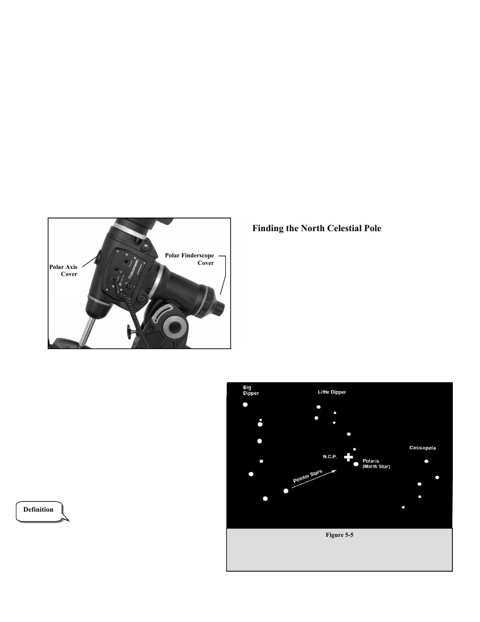 Finding the north celestial pole | Celestron CGEM 1100 User Manual | Page 39 / 71