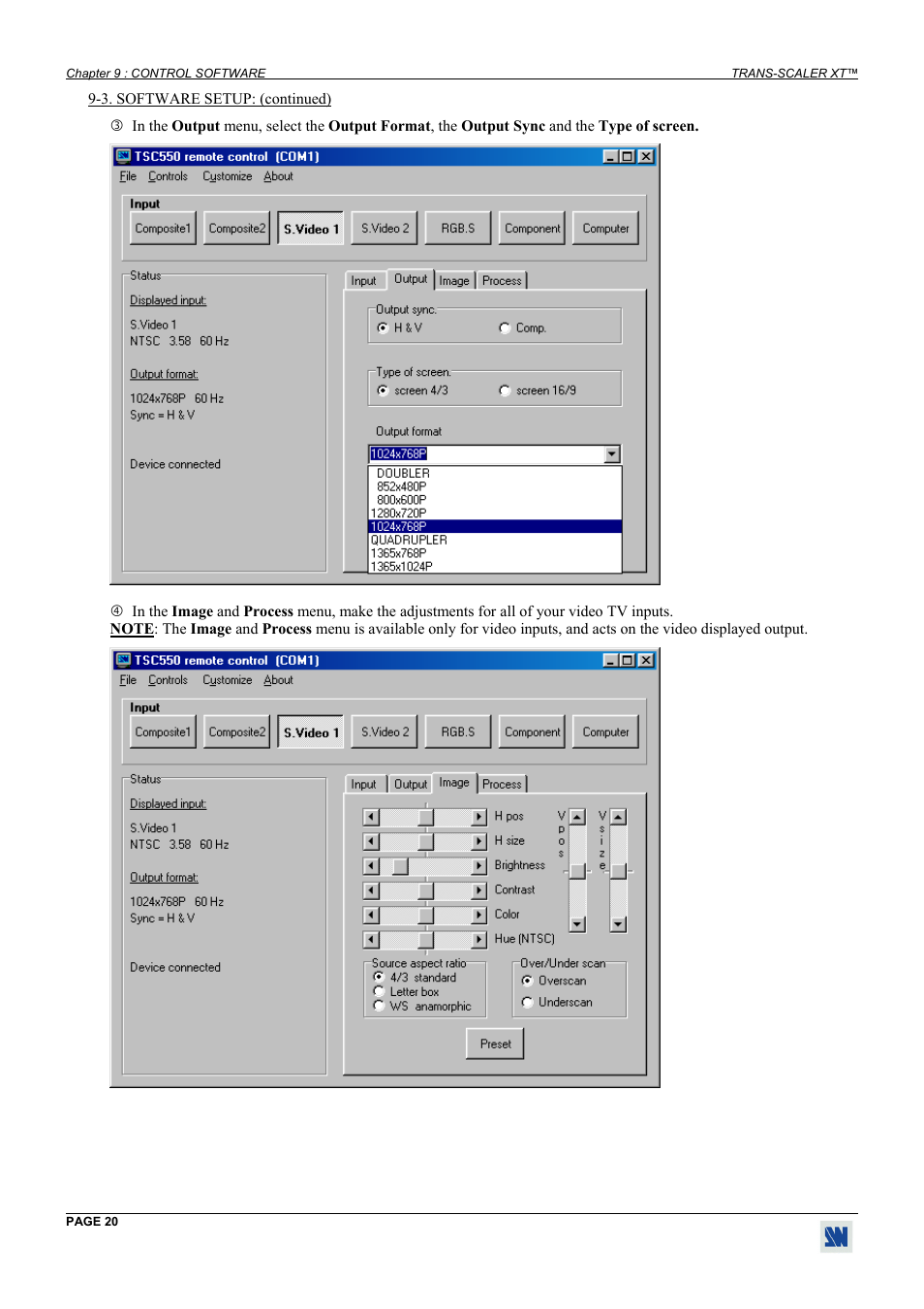 Analog Way Trans-Scaler XT - TSC550 User Manual | Page 20 / 26