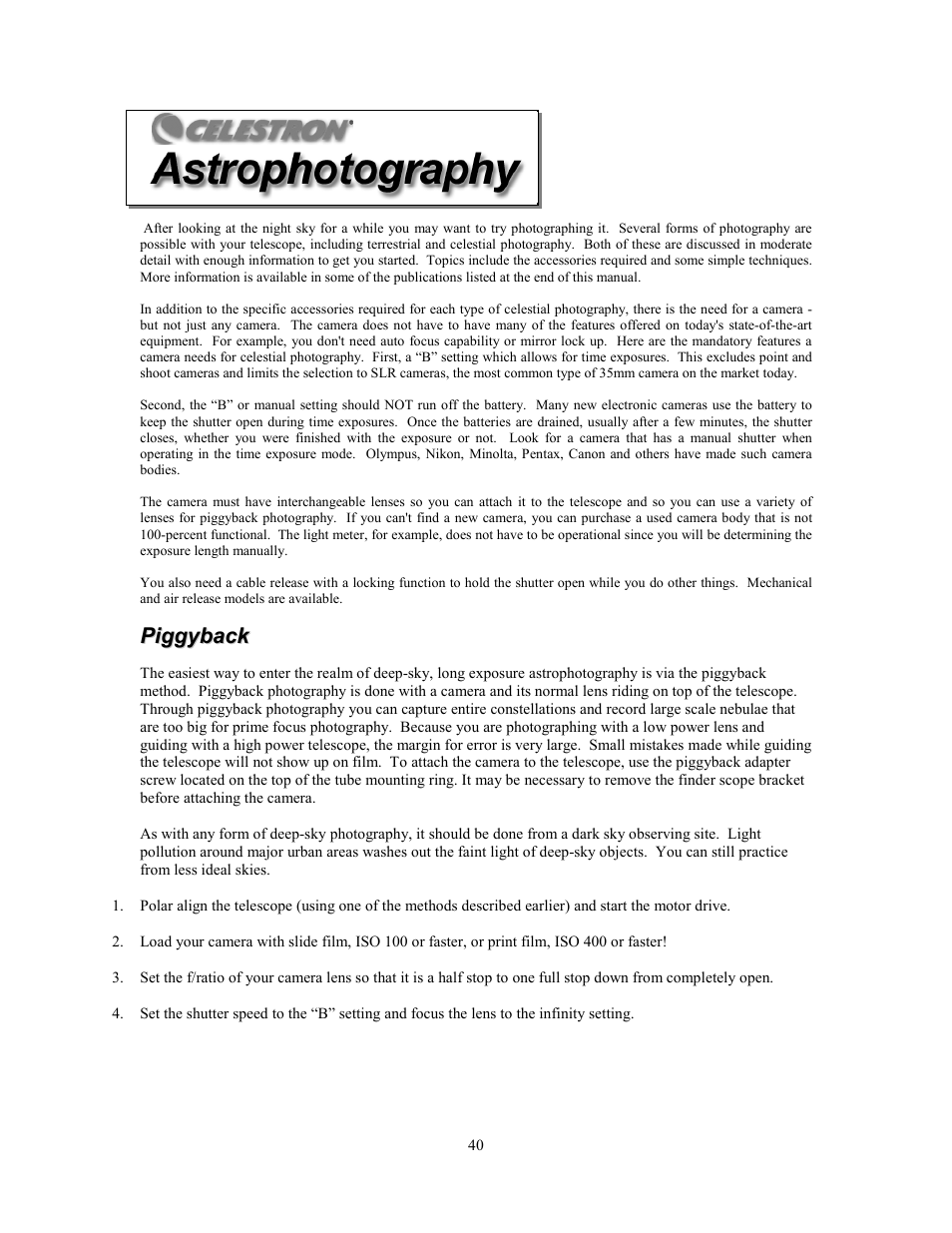 Celestron Advanced Series C6-R User Manual | Page 40 / 69