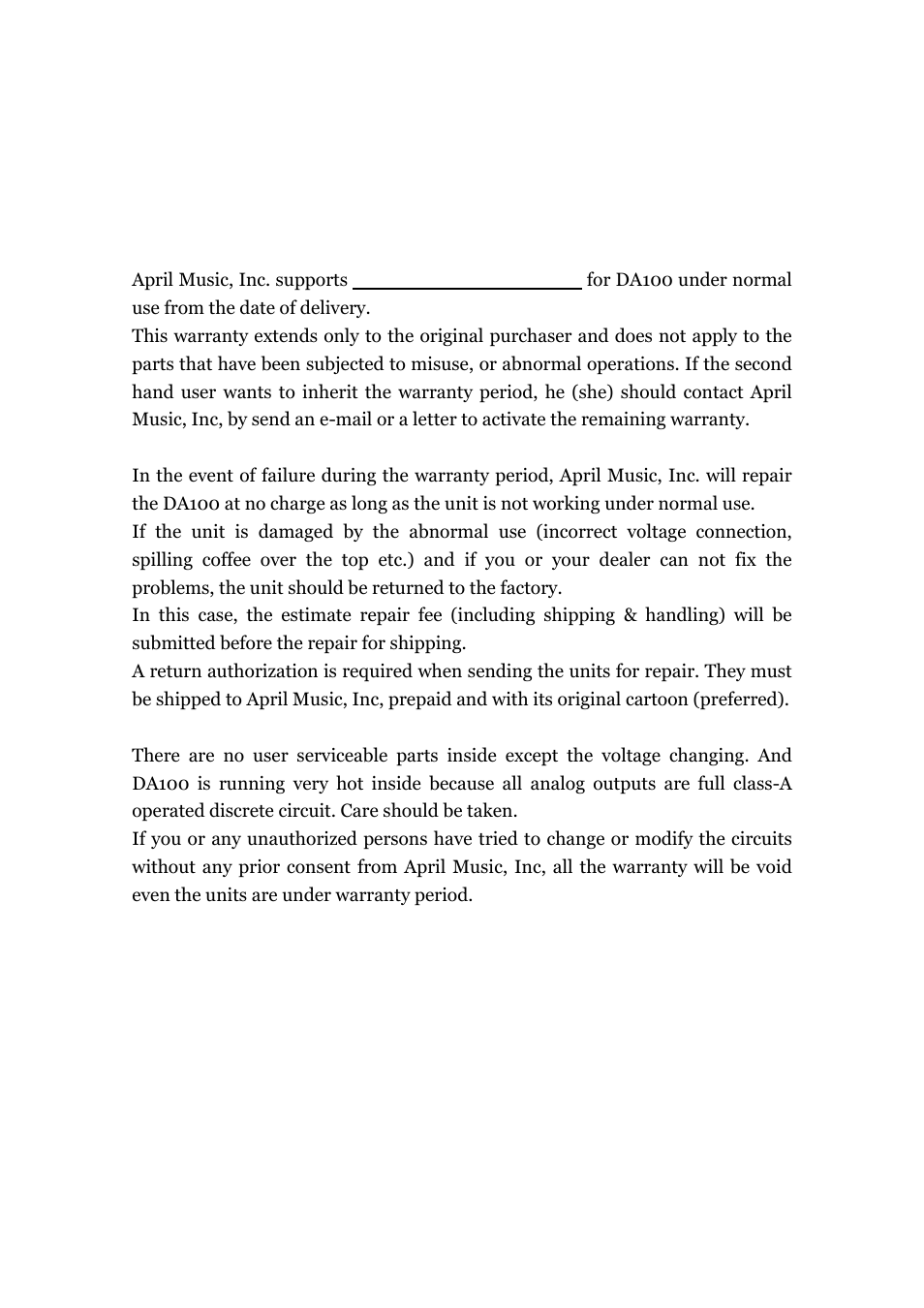 April Music Stello DA100 User Manual | Page 13 / 14