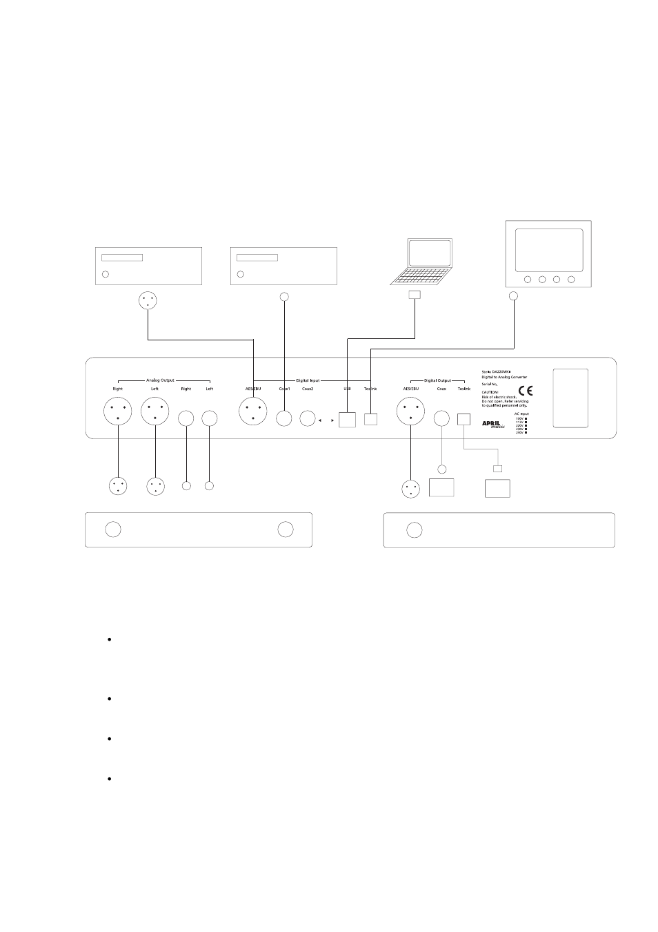 Connection | April Music Stello DA220MK2 User Manual | Page 5 / 10