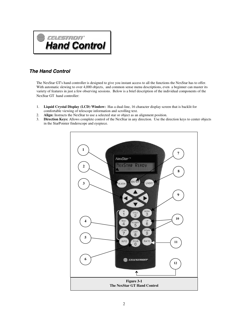 Celestron NexStar GT User Manual | Page 2 / 13