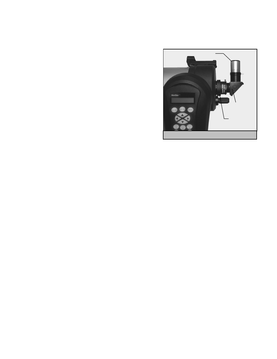 The star diagonal, The eyepiece, The star pointer finderscope | Star pointer installation | Celestron NexStar 6 SE User Manual | Page 7 / 52