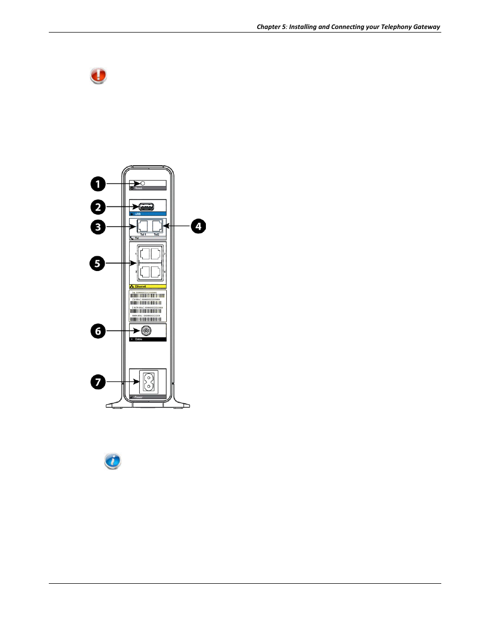 Connecting the telephony gateway | ARRIS TG2472G-NA User Guide User Manual | Page 25 / 44