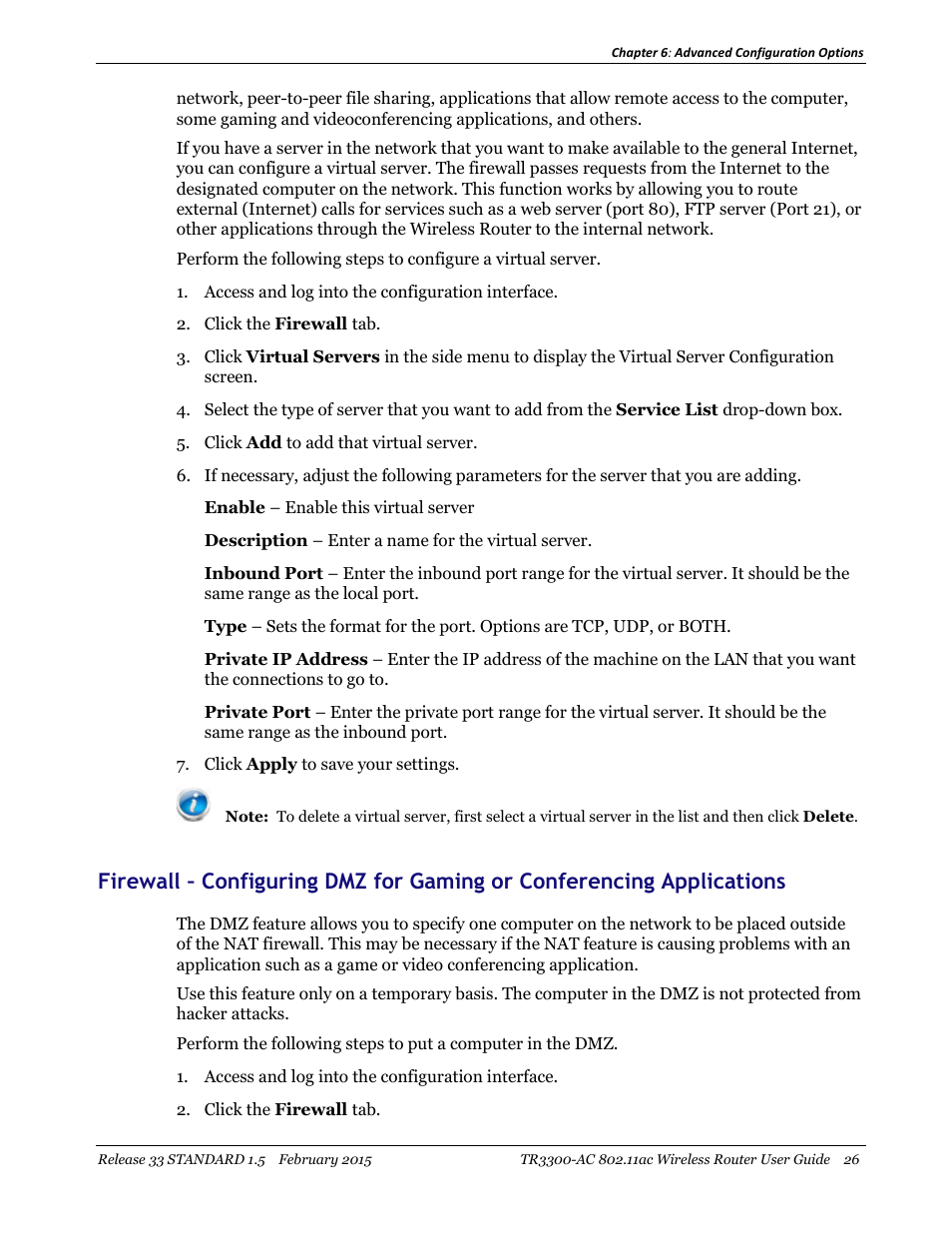 ARRIS TR3300-AC Users Guide User Manual | Page 26 / 64