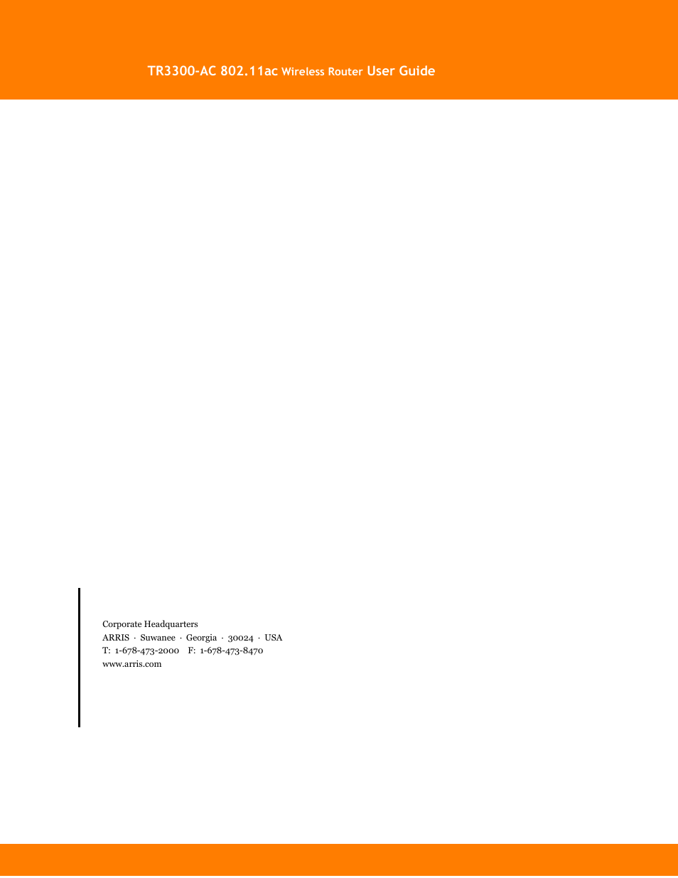 ARRIS TR3300-AC Users Guide User Manual | Page 64 / 64