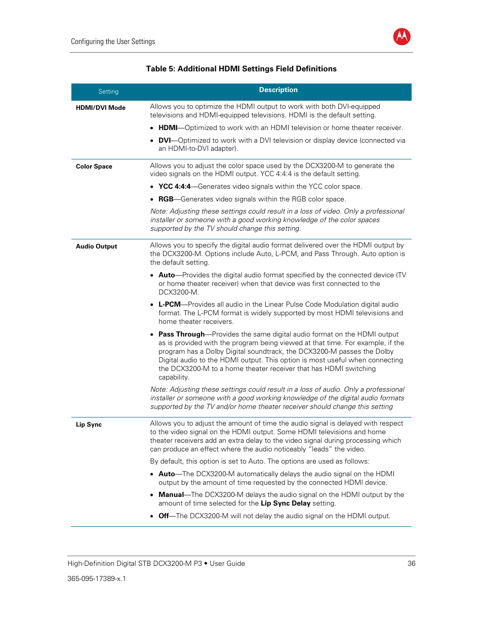 ARRIS DCX3200MP3 User Guide User Manual | Page 43 / 54