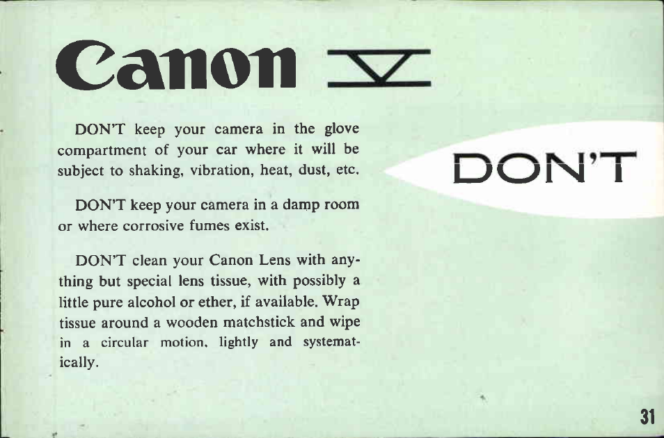Canon V User Manual | Page 31 / 42