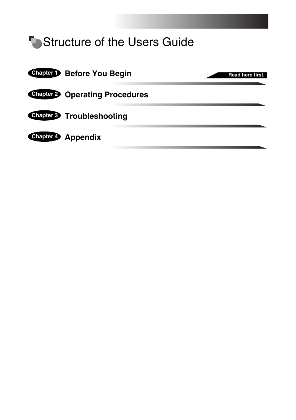 Structure of the users guide | Canon D1 User Manual | Page 2 / 28