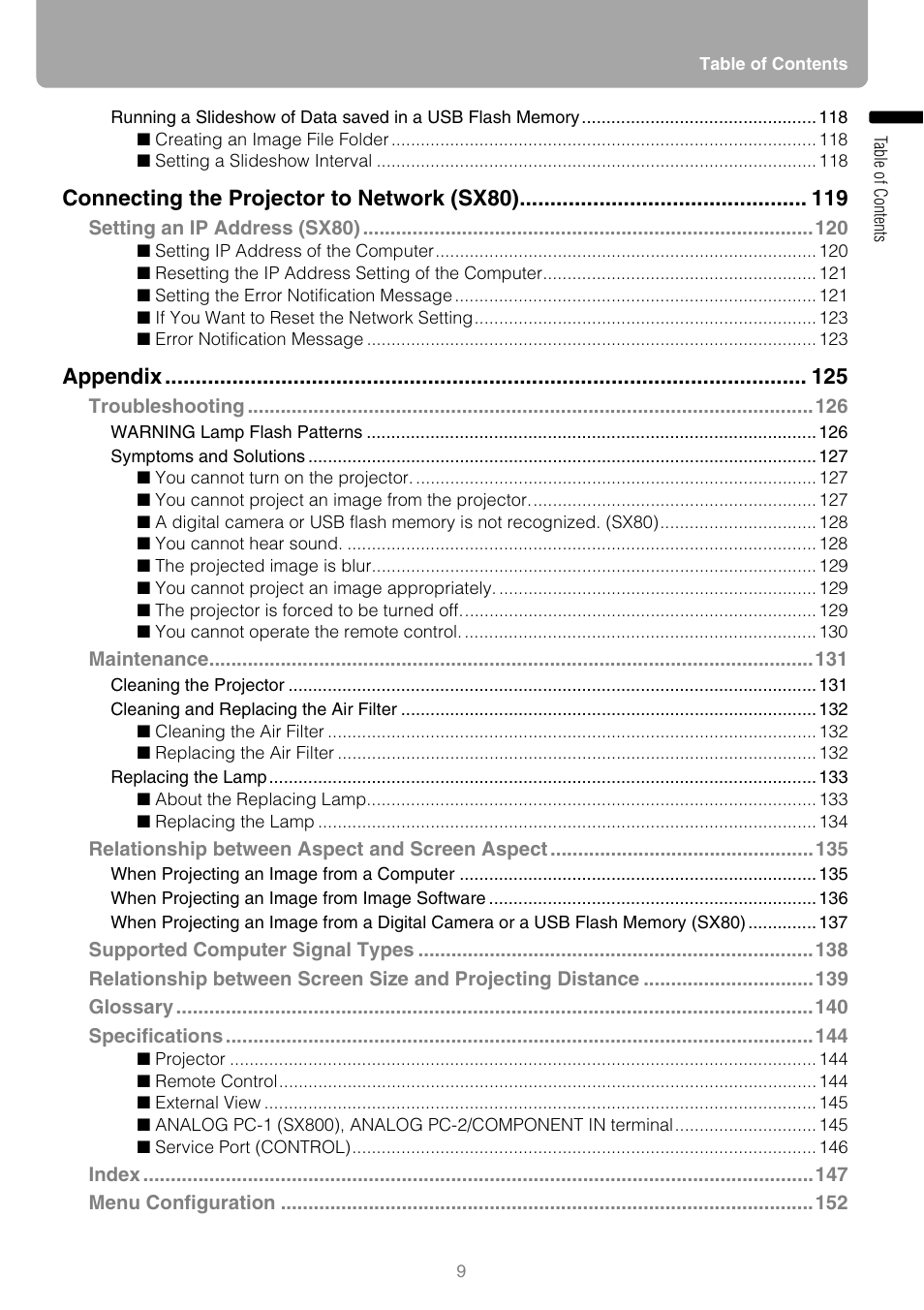 Canon HDMI SX800 User Manual | Page 9 / 154
